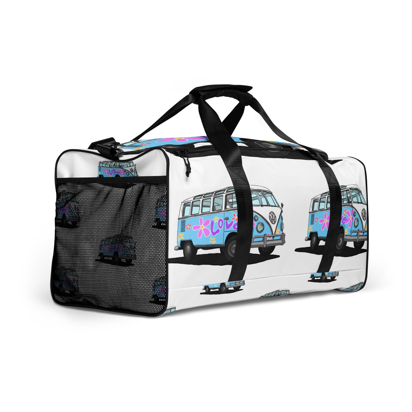 Blue Love VW Van Duffle bag