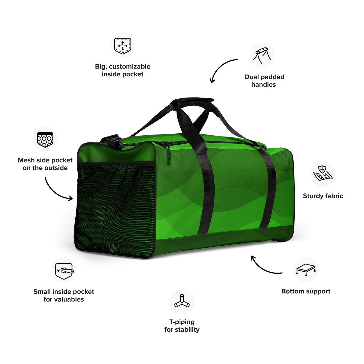 Green Cascade Duffle bag