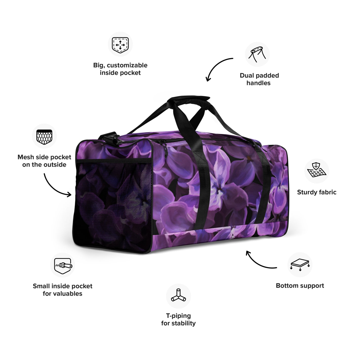 Jimmy’s Lilac Duffle bag