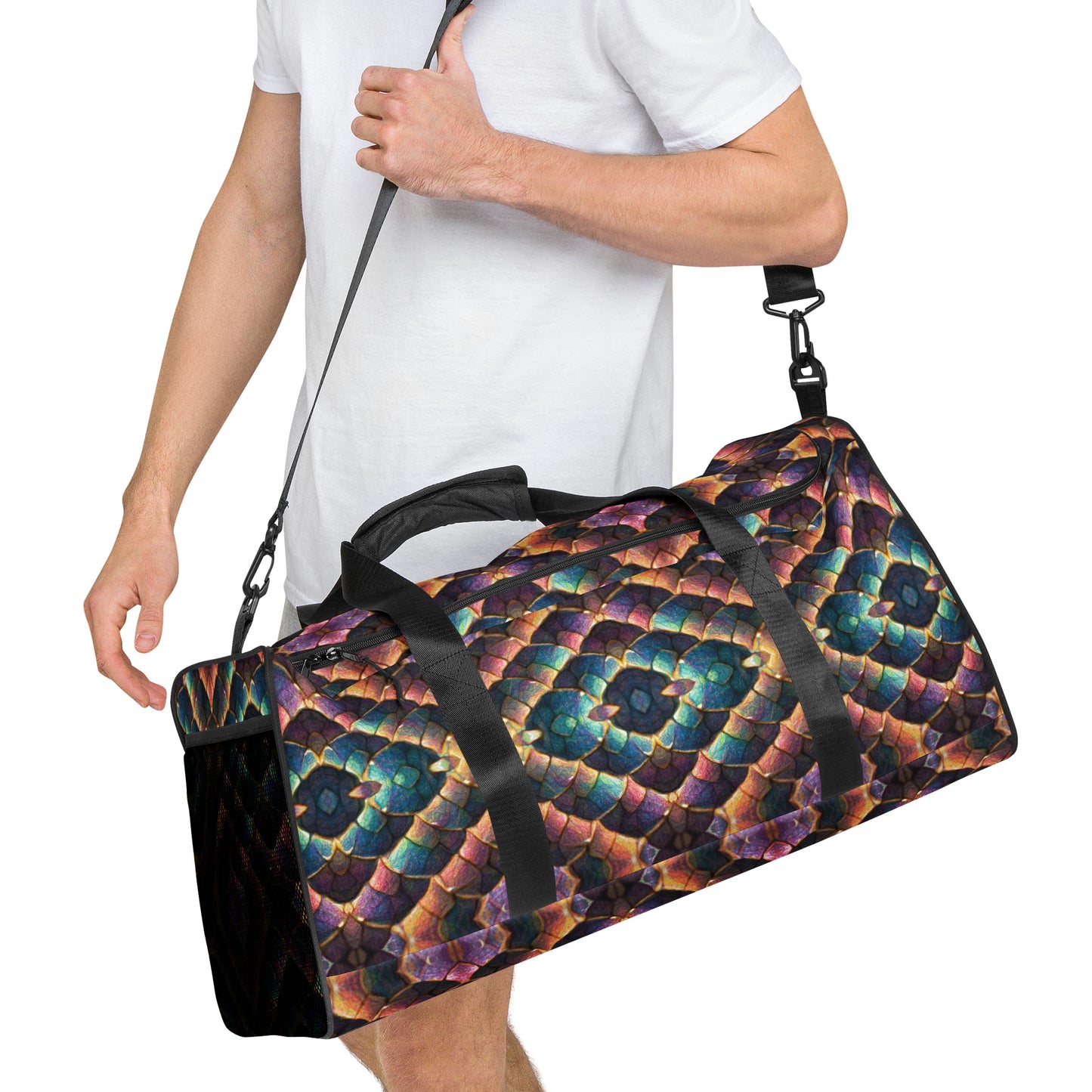 Joannesong, the Prismatic Wilderness Muse Duffle bag