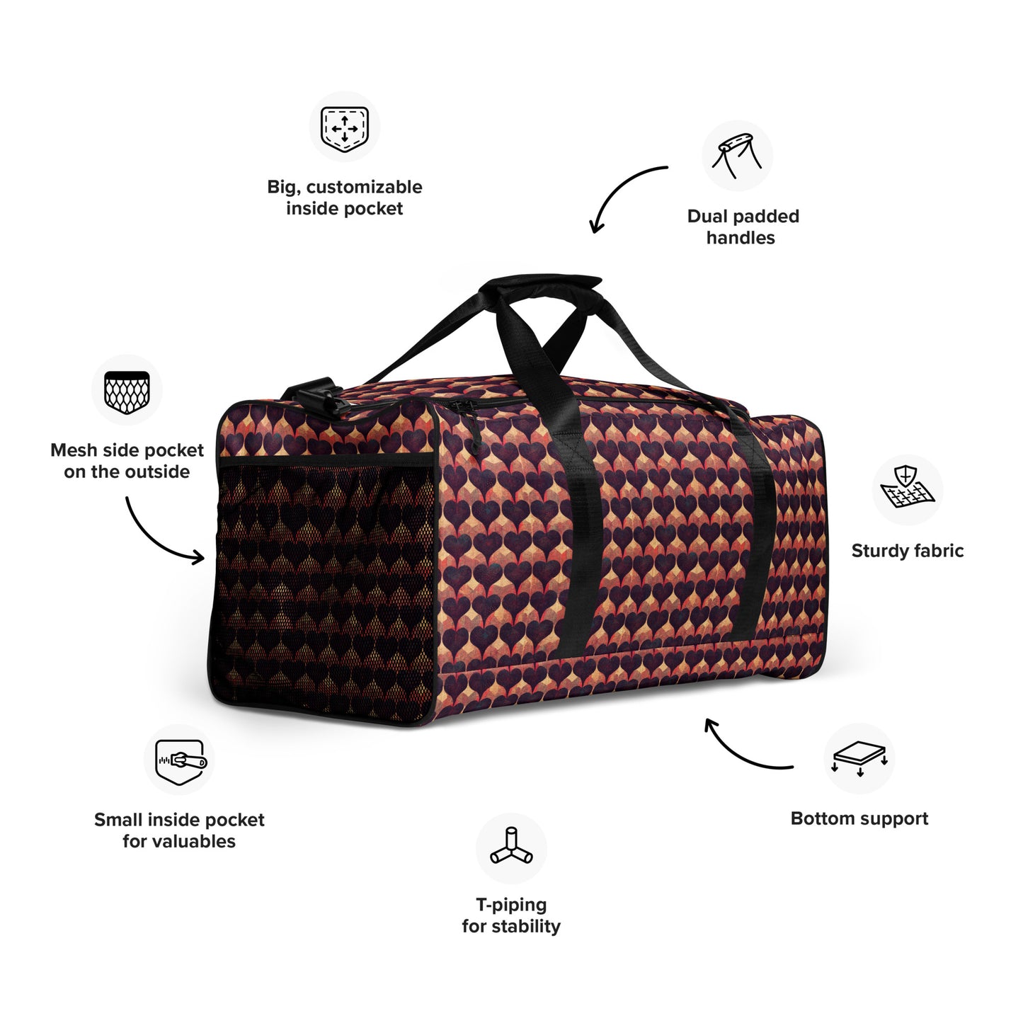 Loves Tapestry Duffle bag