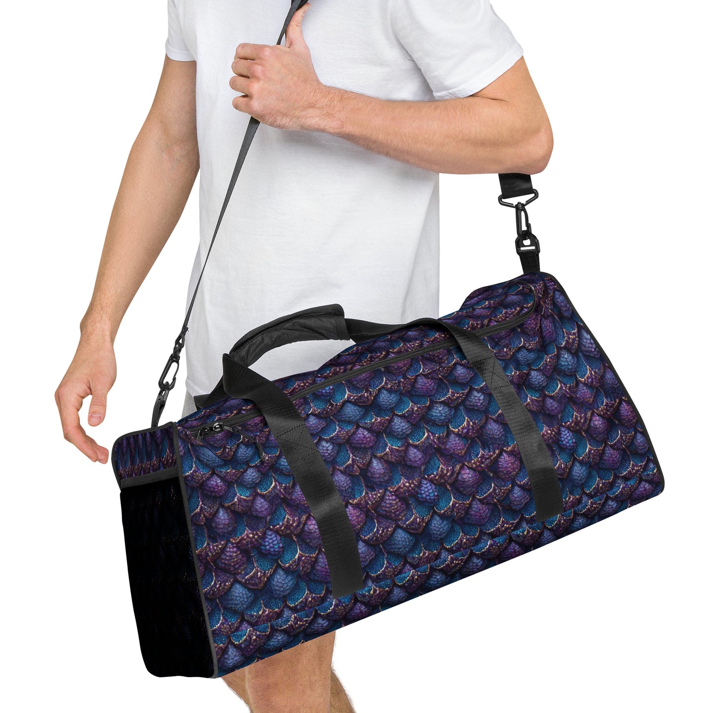 Luminosa, the Radiant Amethyst Drakon Duffle bag