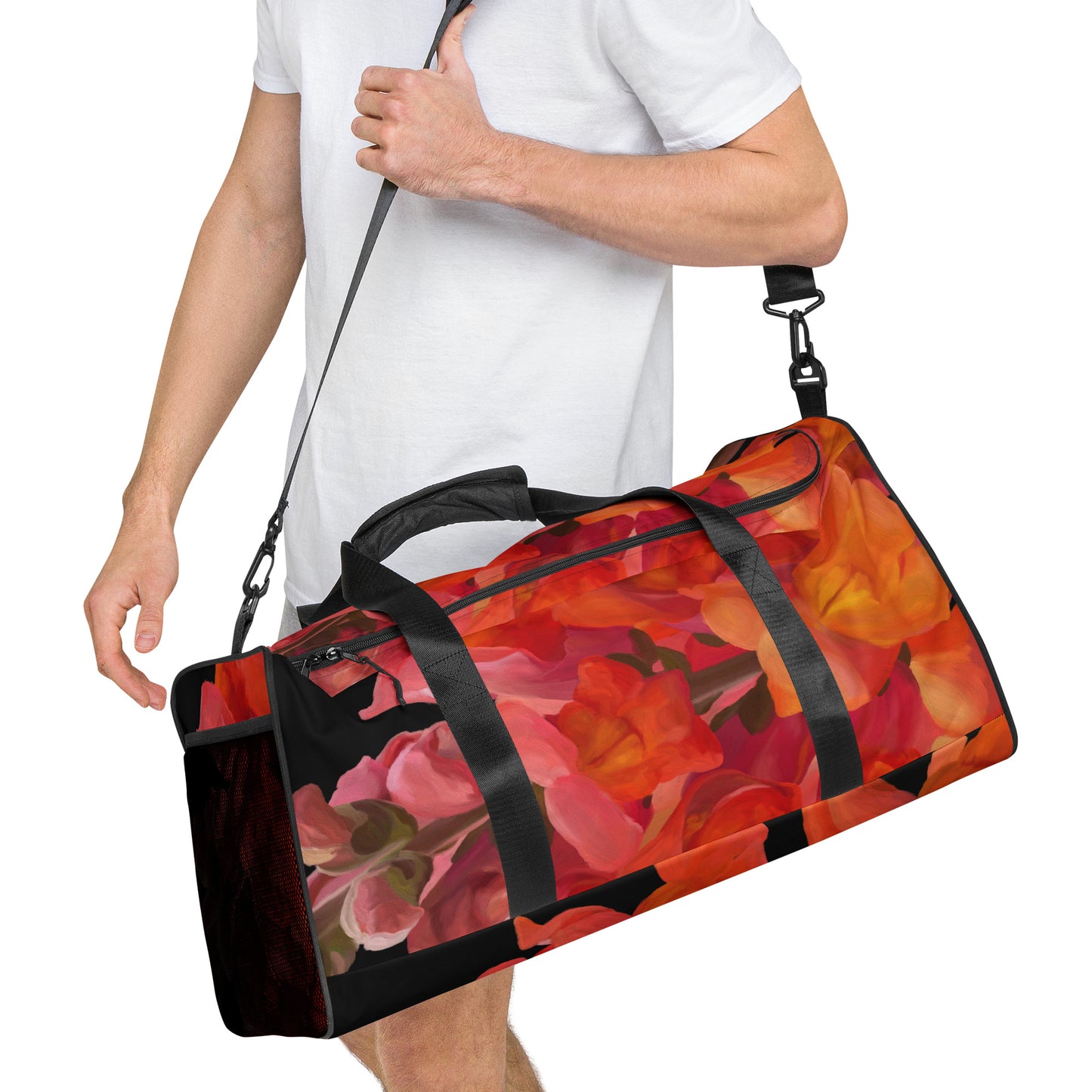 Mark’s Orange Snapdragon Duffle bag