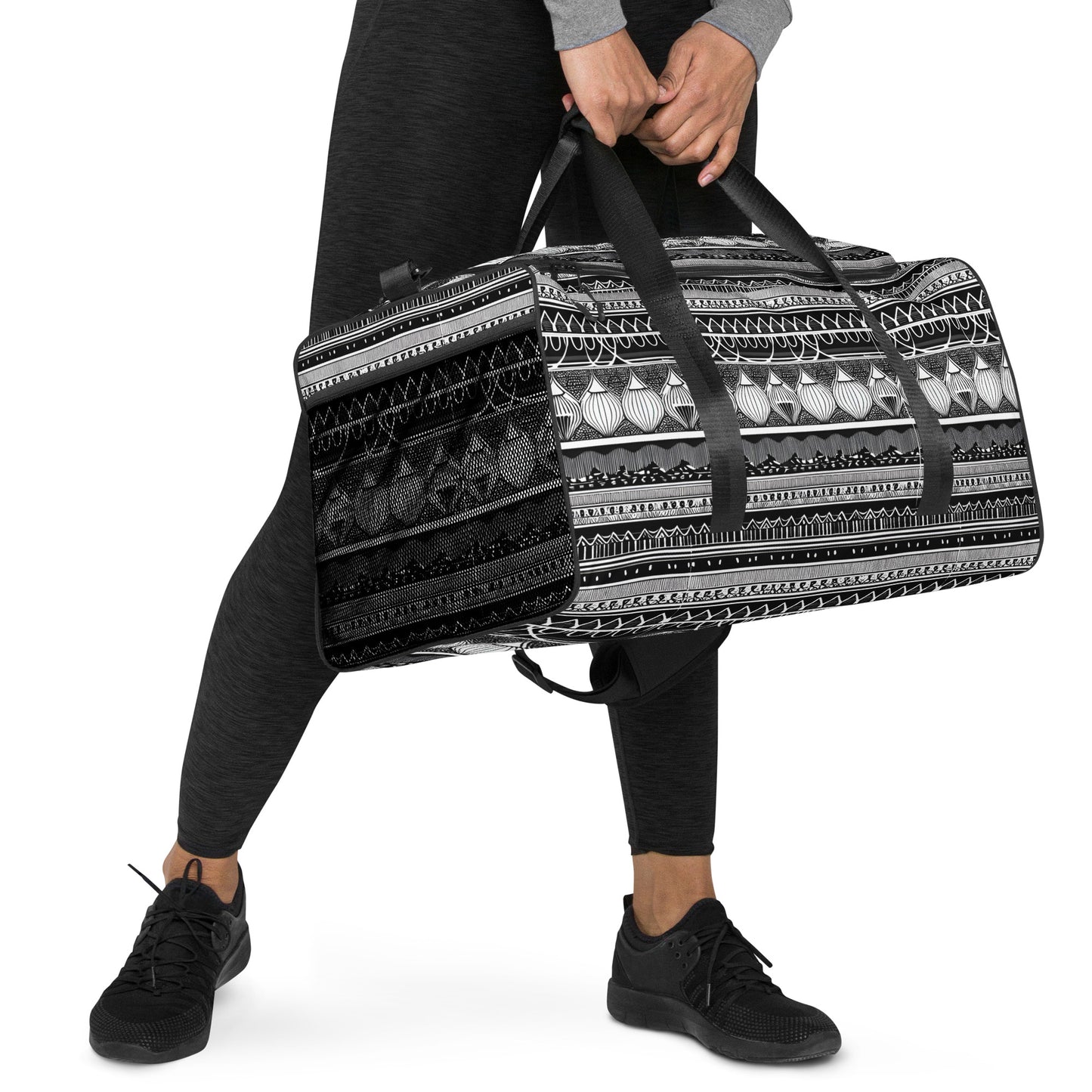 Monochrome Lanterns Duffle bag