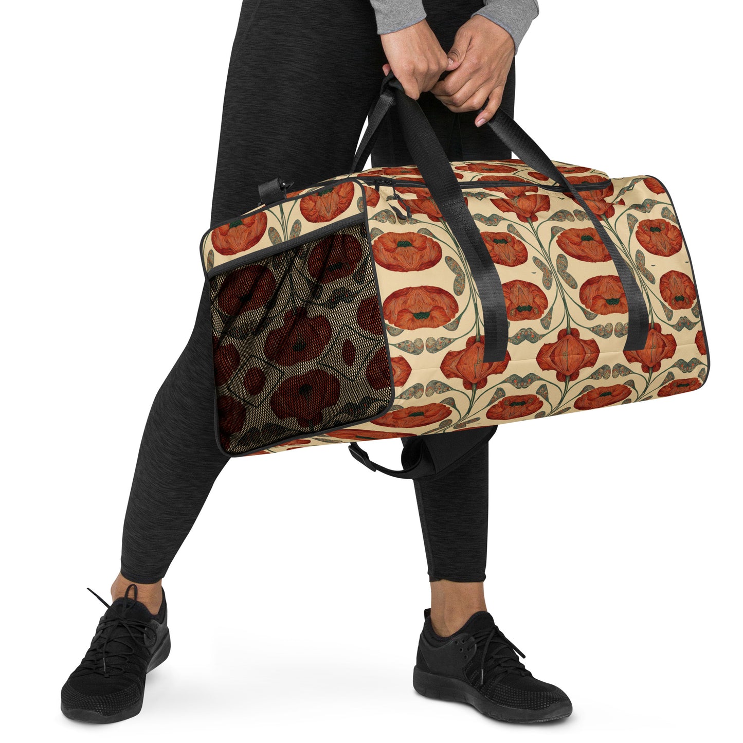 Poppies for Klimt Duffle bag