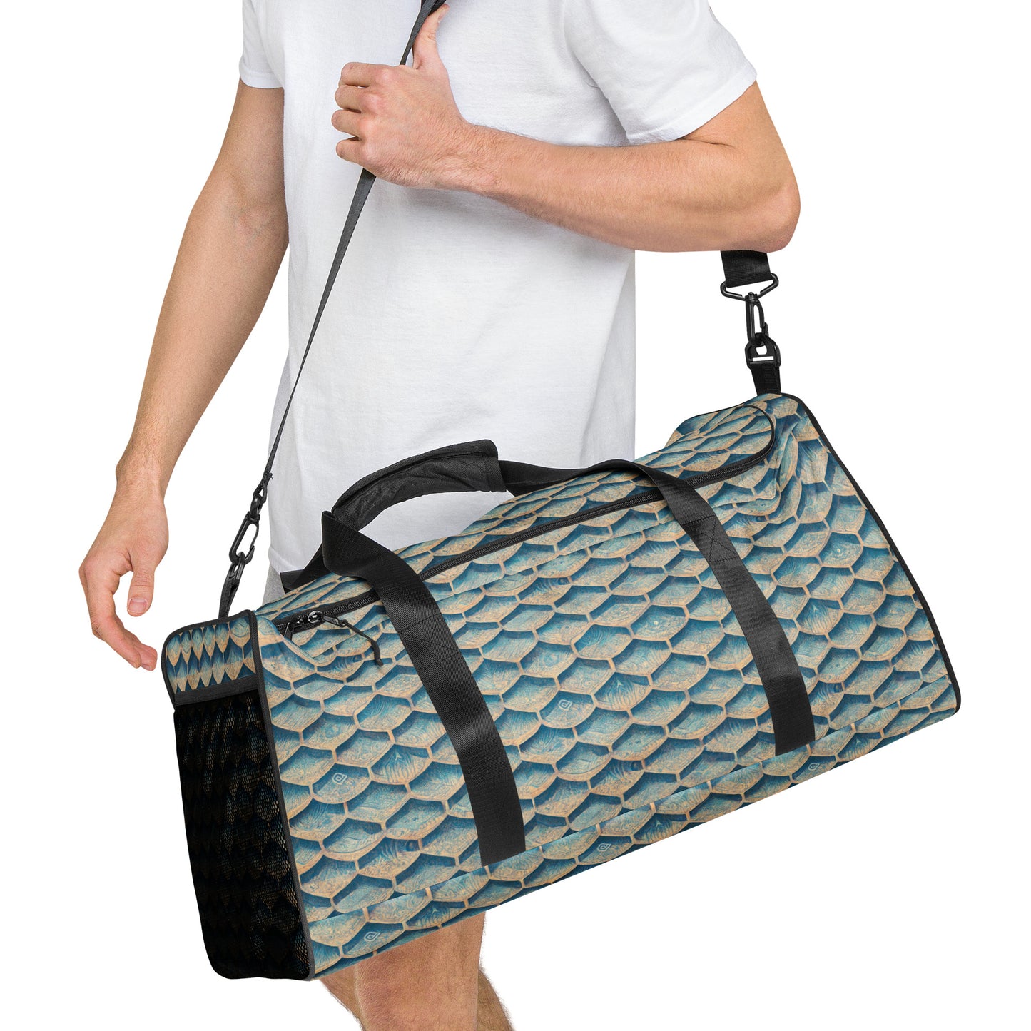 Seafoam Scales Duffle bag