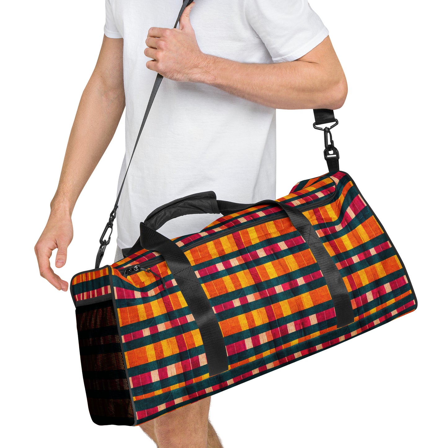 Tropical Fiesta Plaid Duffle bag