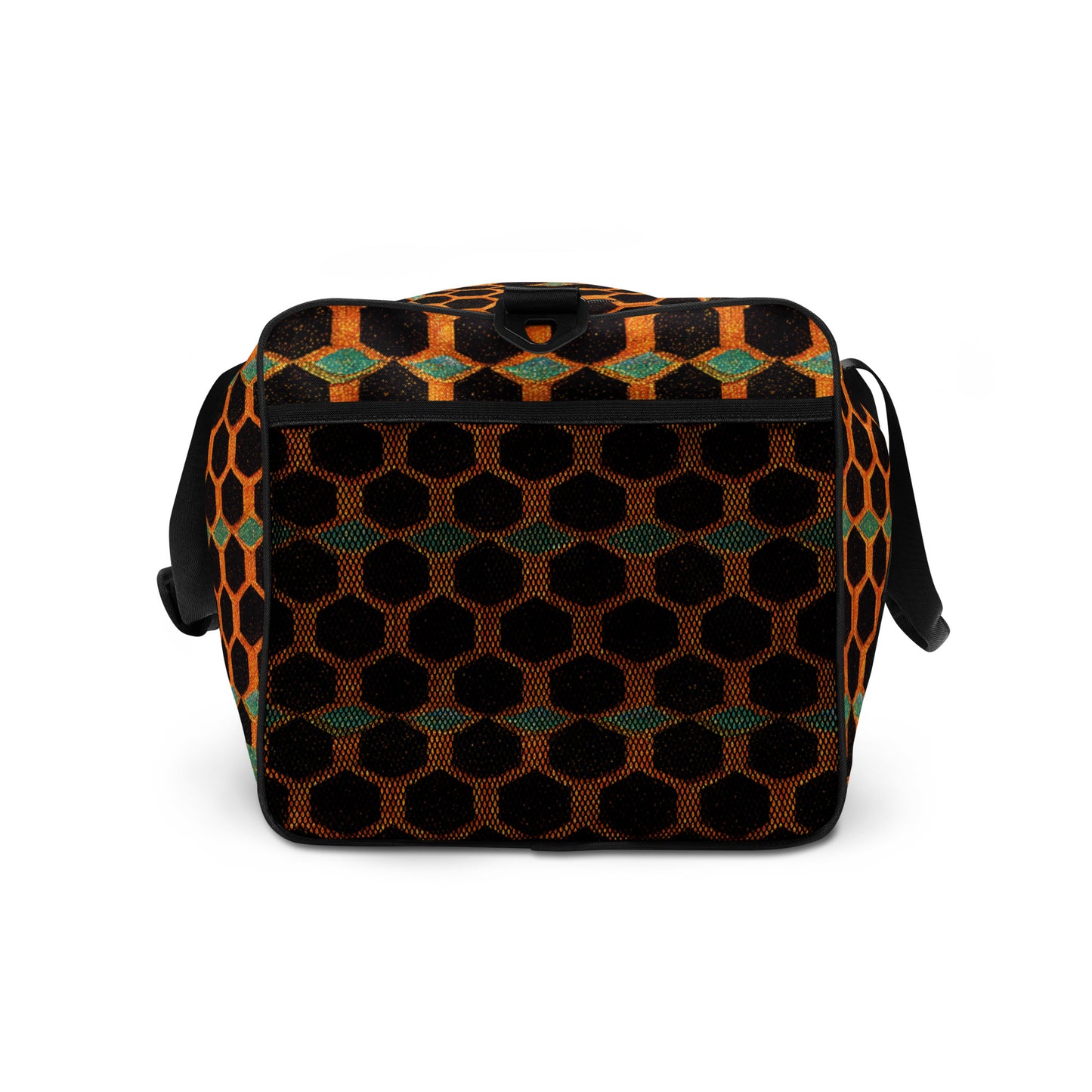 Teal and Gold Bee Bungalow Duffle bag