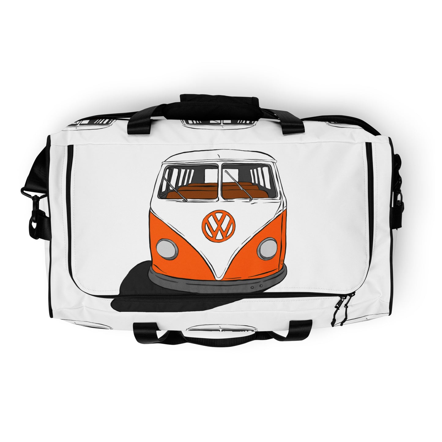 Orange VW Van Duffle bag