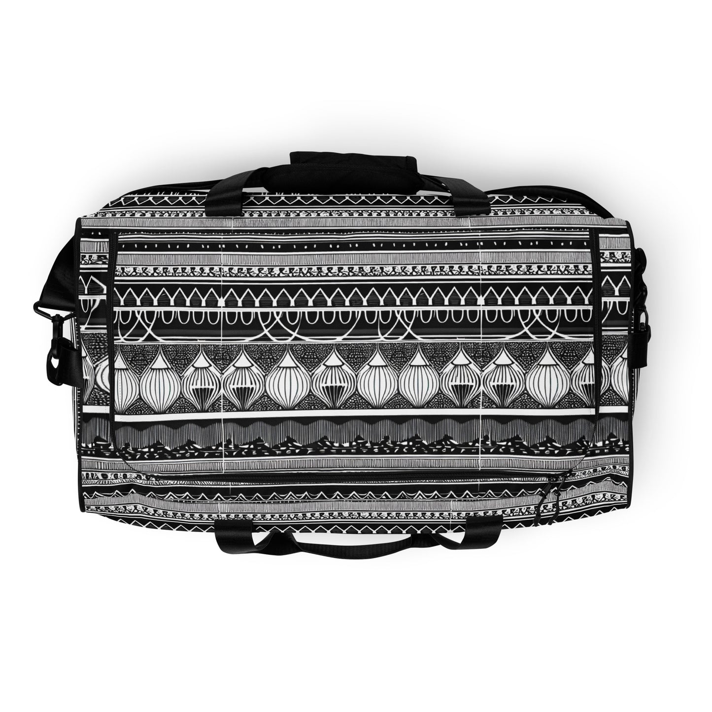 Monochrome Lanterns Duffle bag