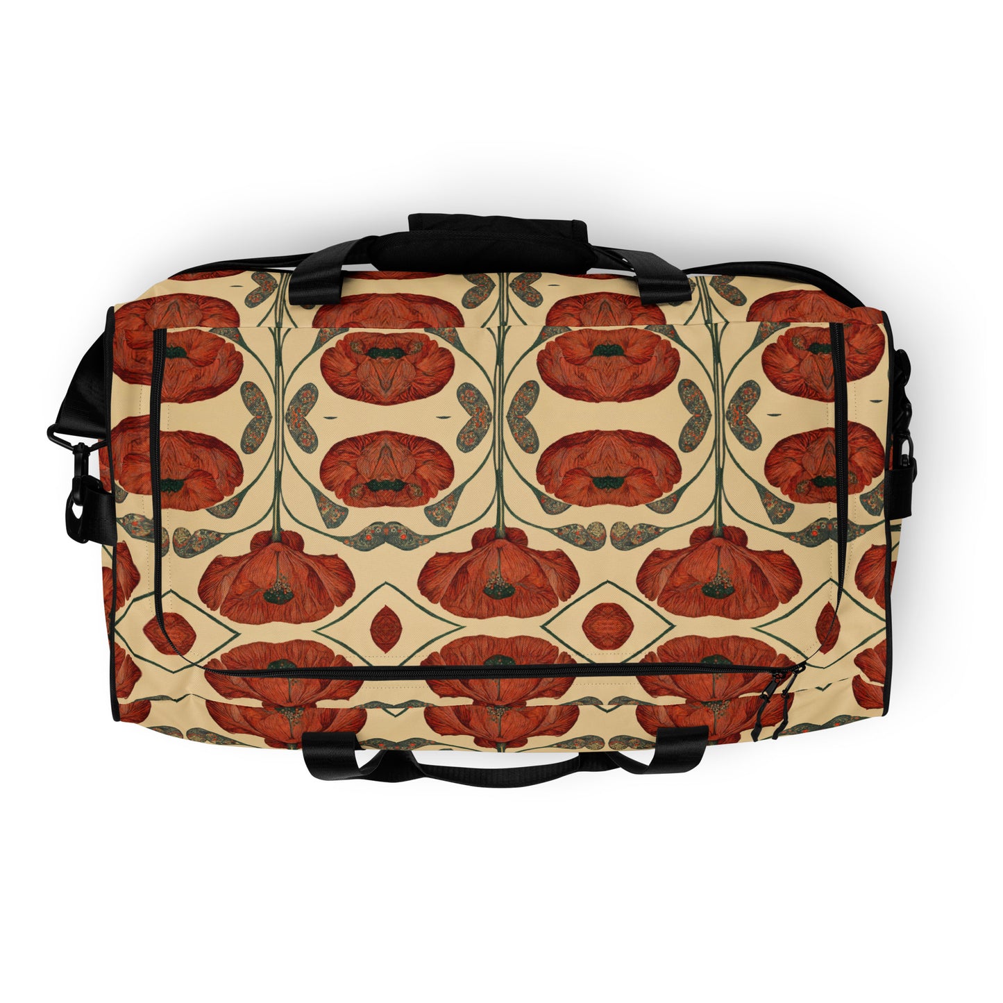 Poppies for Klimt Duffle bag