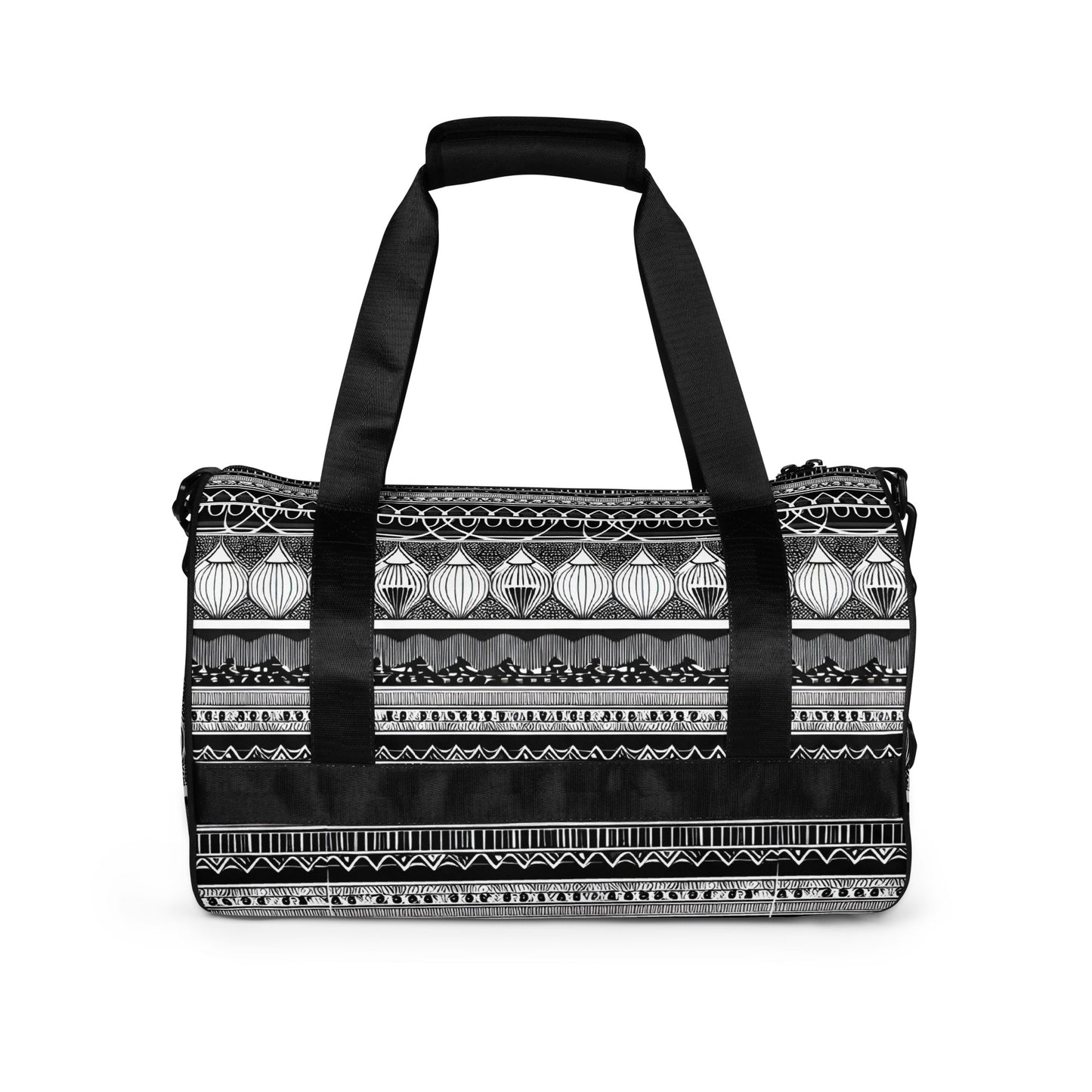 Monochrome Lanterns gym bag