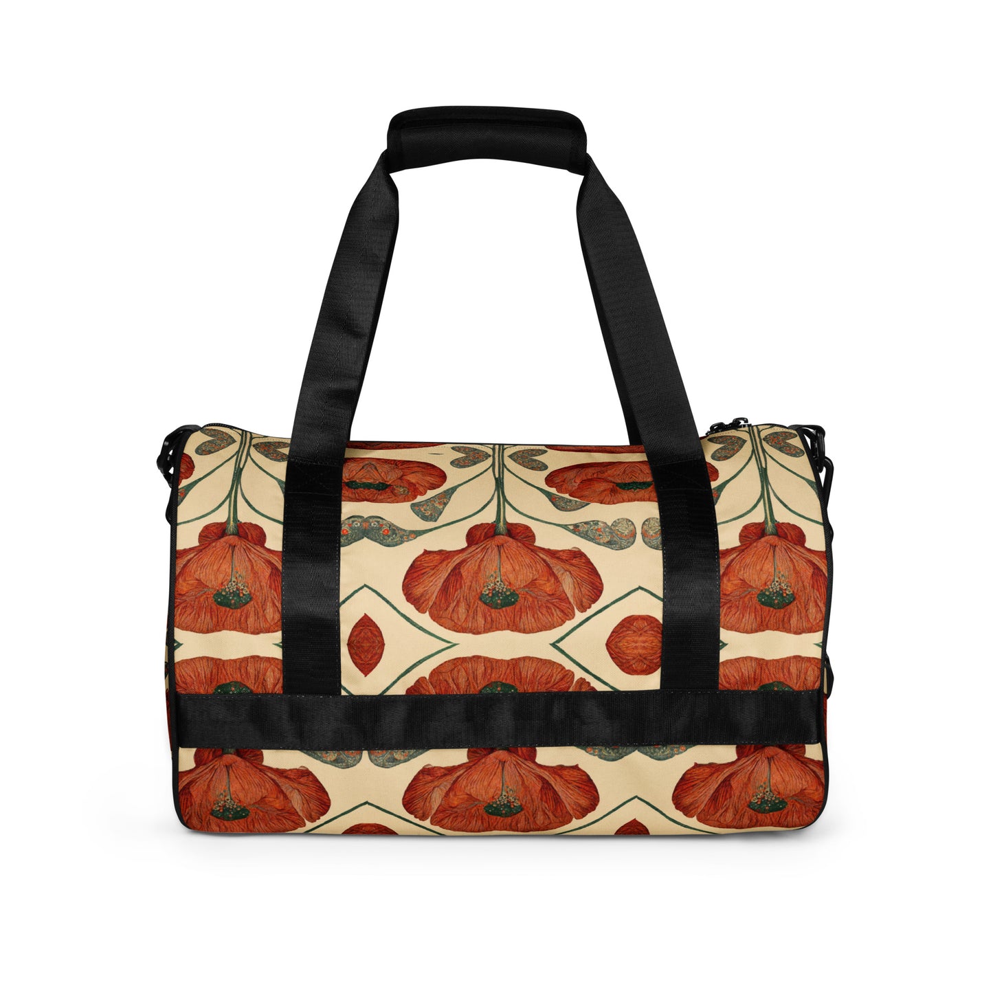 Poppies for Klimt gym bag