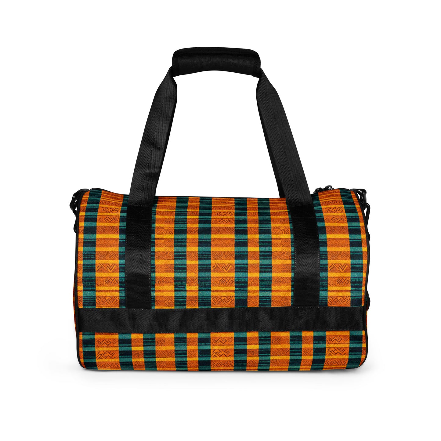 Teal & Tangerine Tapestry gym bag