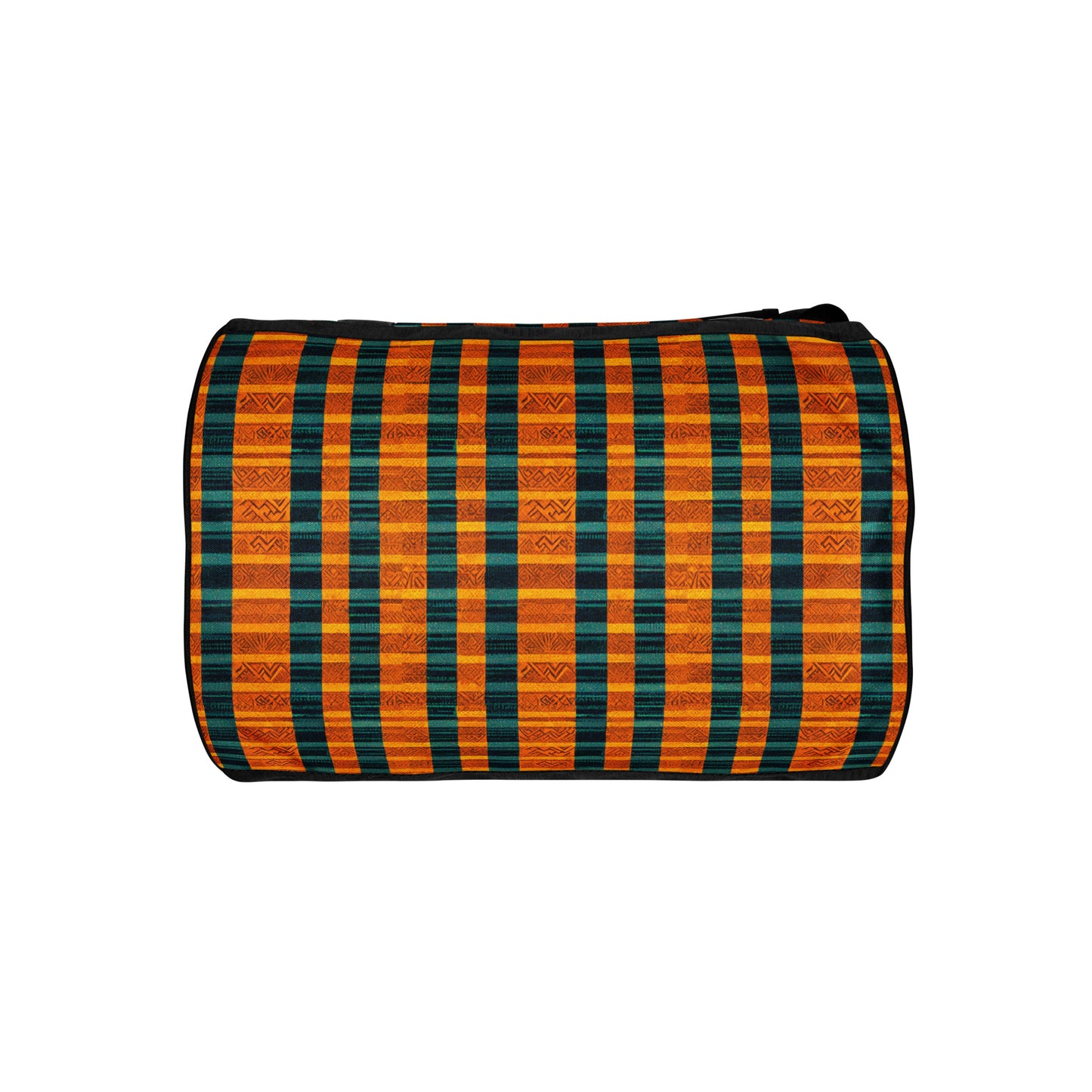 Teal & Tangerine Tapestry gym bag