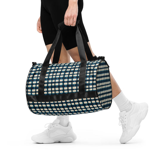 Frosty Glen Plaid gym bag