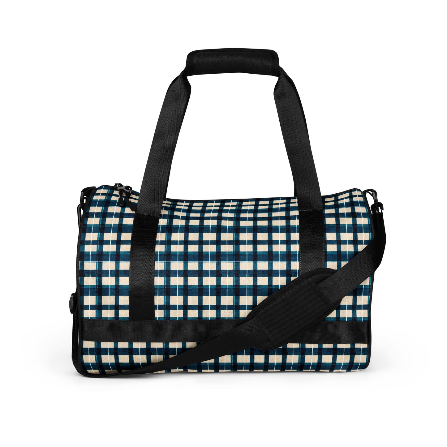 Frosty Glen Plaid gym bag