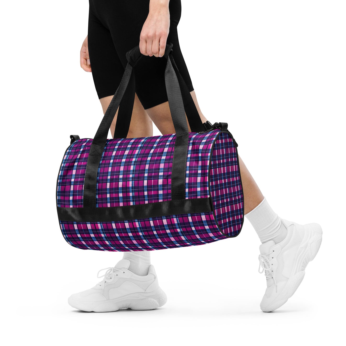 Fuchsia Fusion Check gym bag