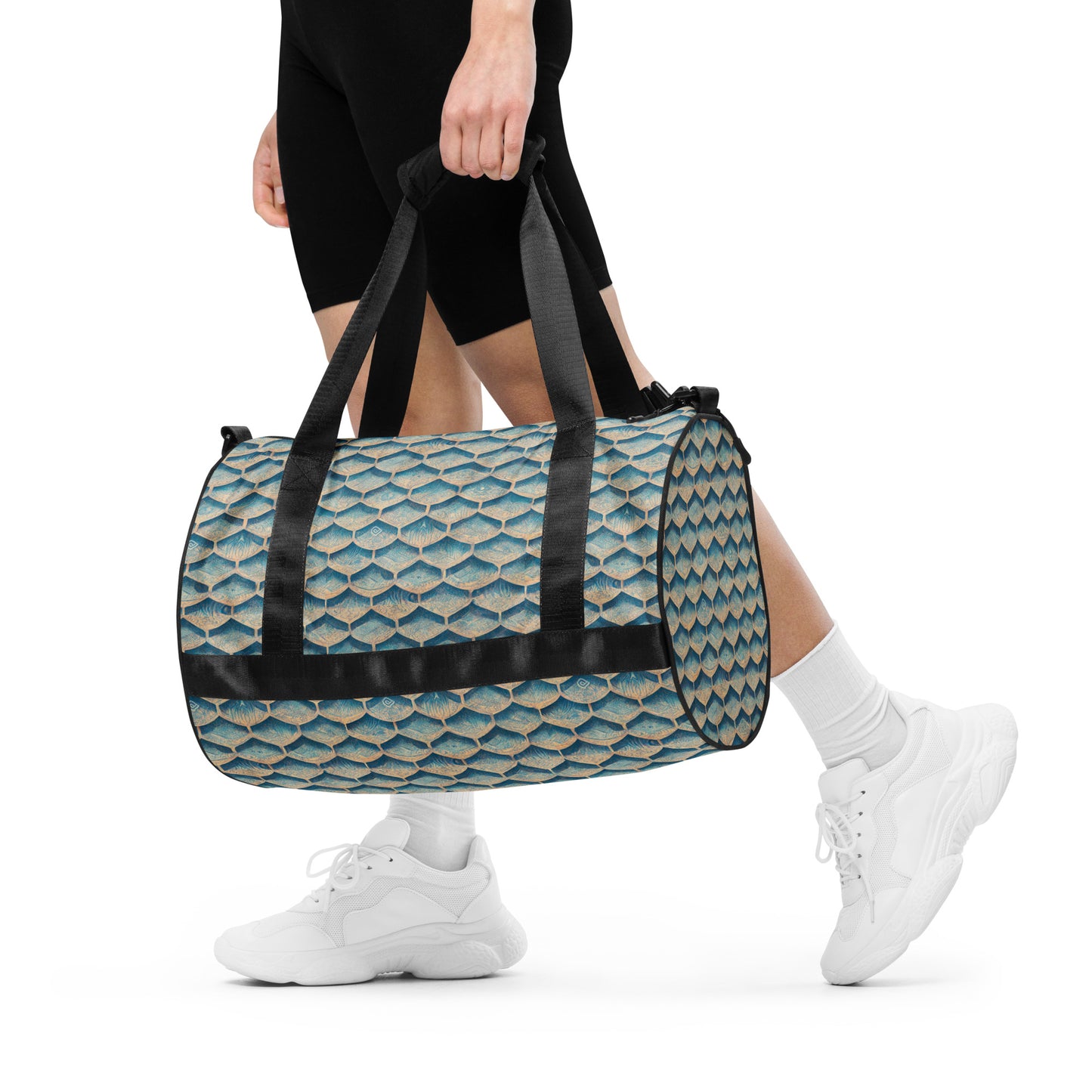 Seafoam Scales gym bag