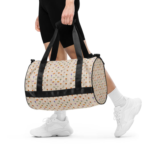 Sketches in Bloom gym bag