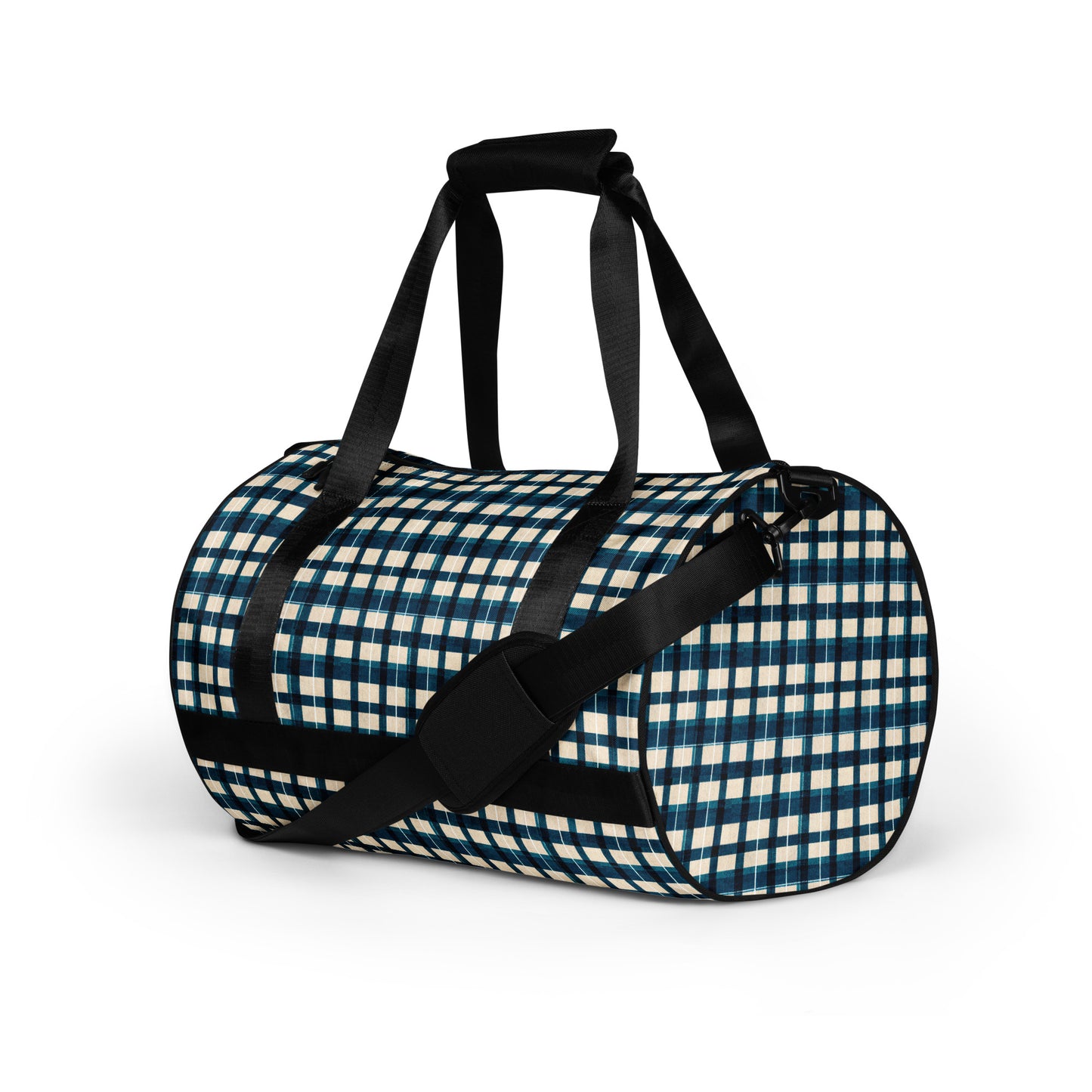 Frosty Glen Plaid gym bag