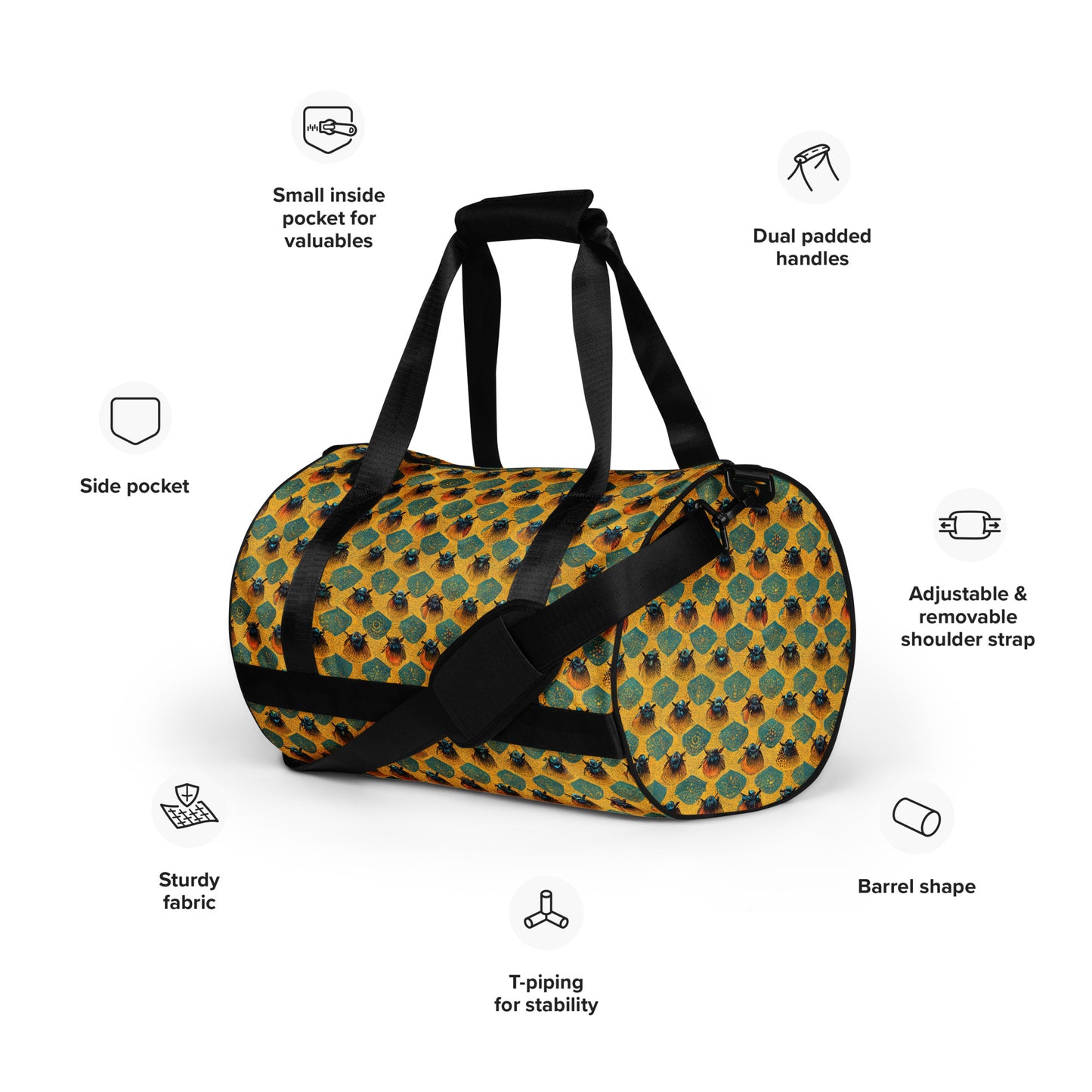 Honeycomb Whispers gym bag