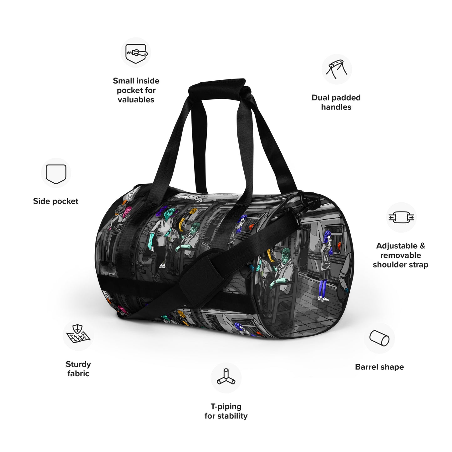 Lexington Station NYC Subway gym bag