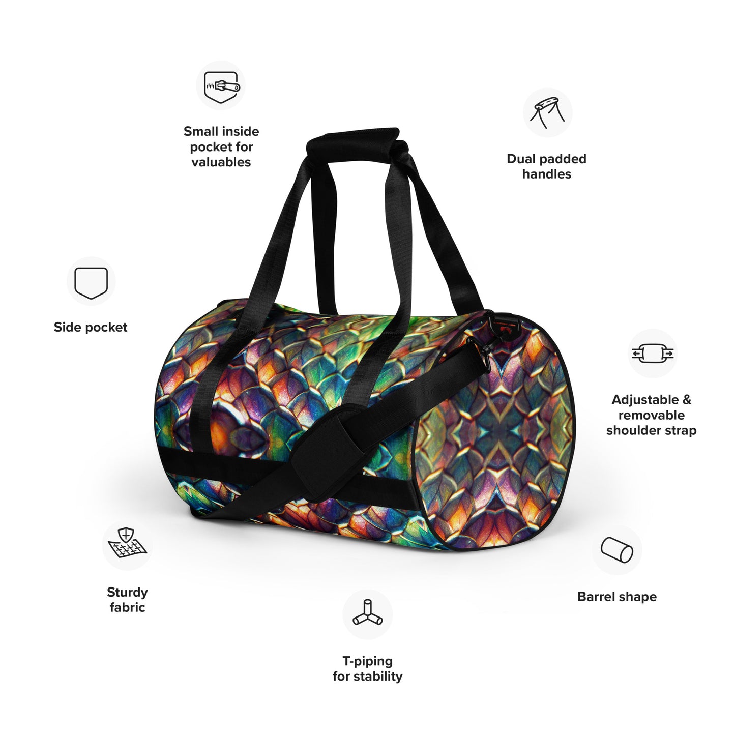 Margonithia, the Glittering Rainbow Sovereign gym bag