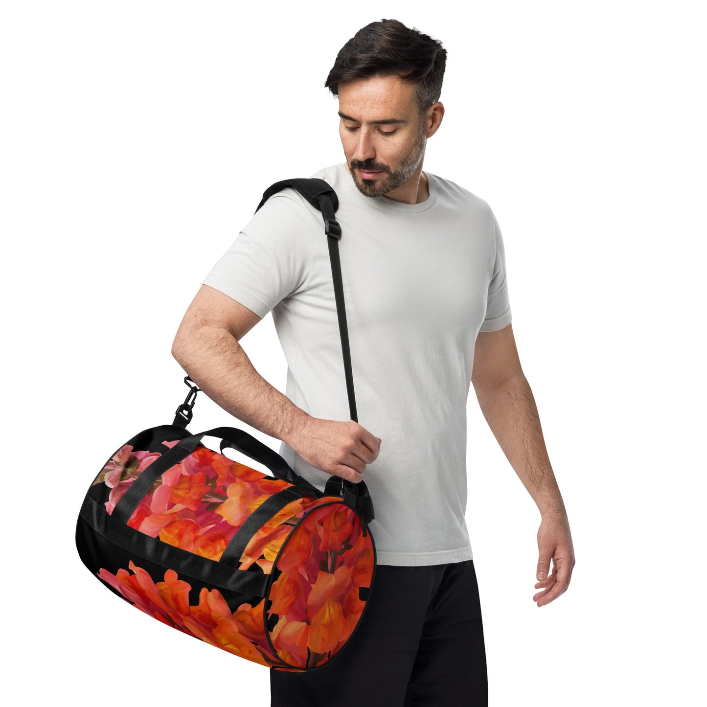 Mark’s Orange Snapdragon gym bag