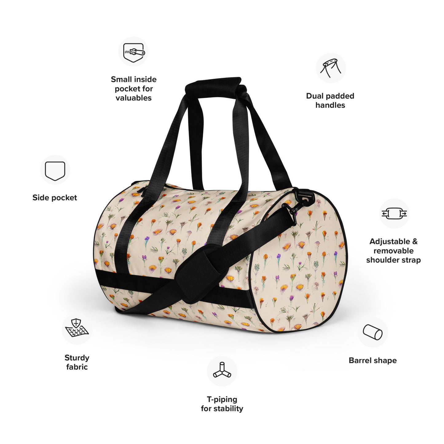 Nature’s Sketchbook gym bag