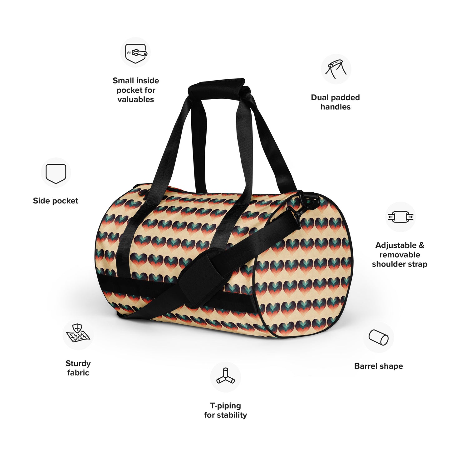 Romantic Reverie gym bag