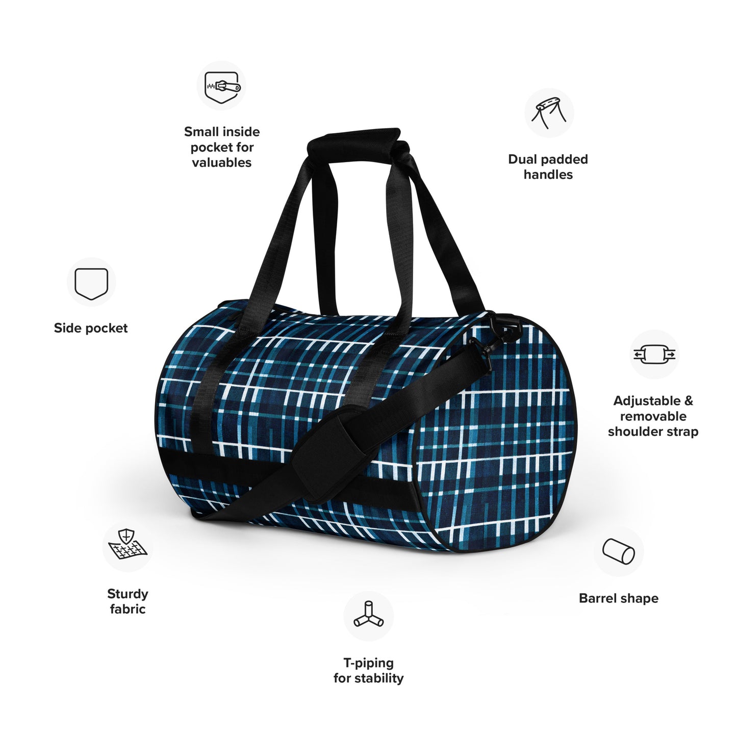 Royal Blue Scottish Heritage gym bag