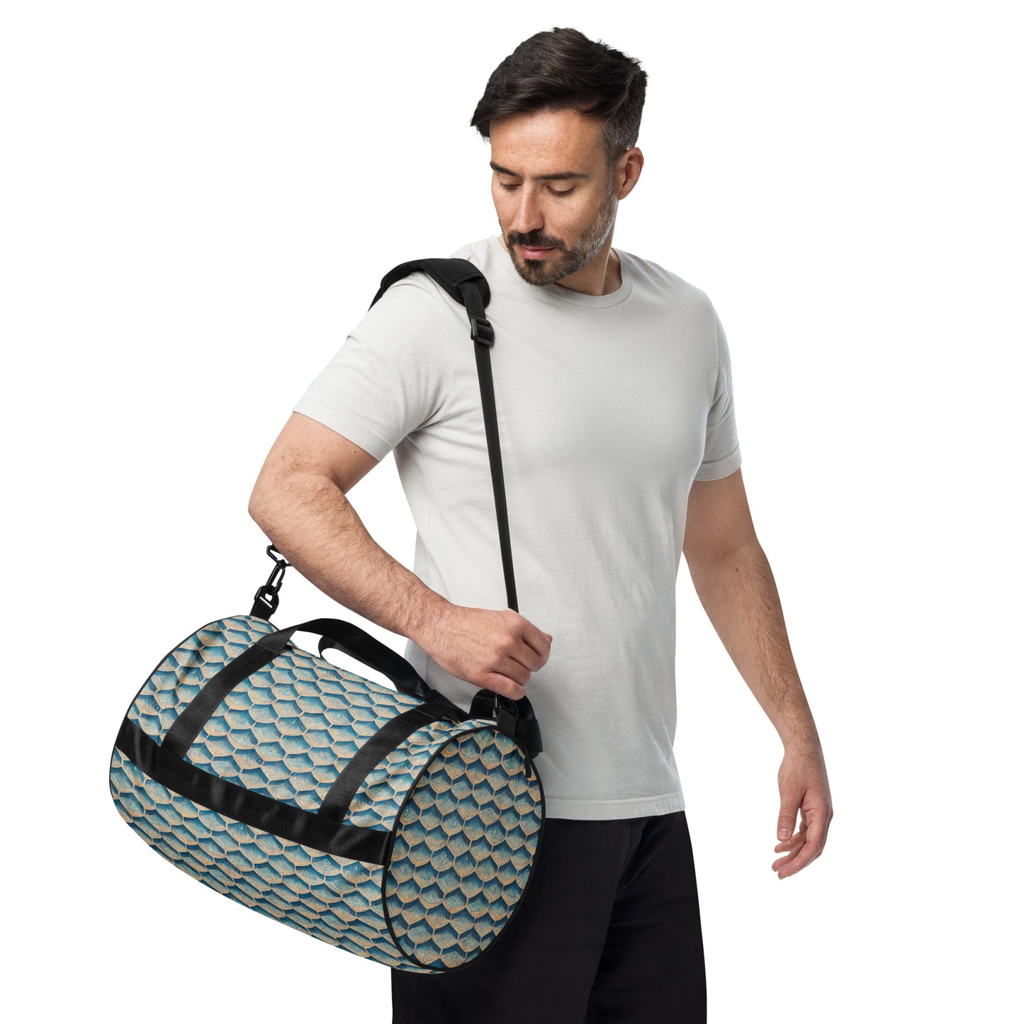 Seafoam Scales gym bag