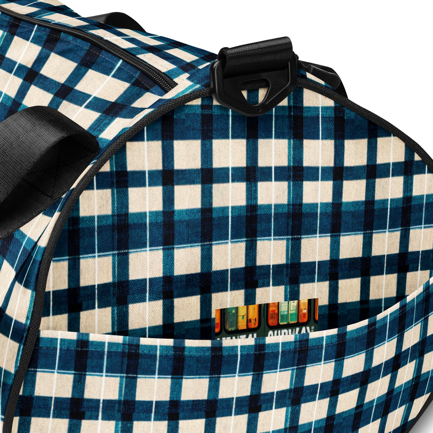 Frosty Glen Plaid gym bag