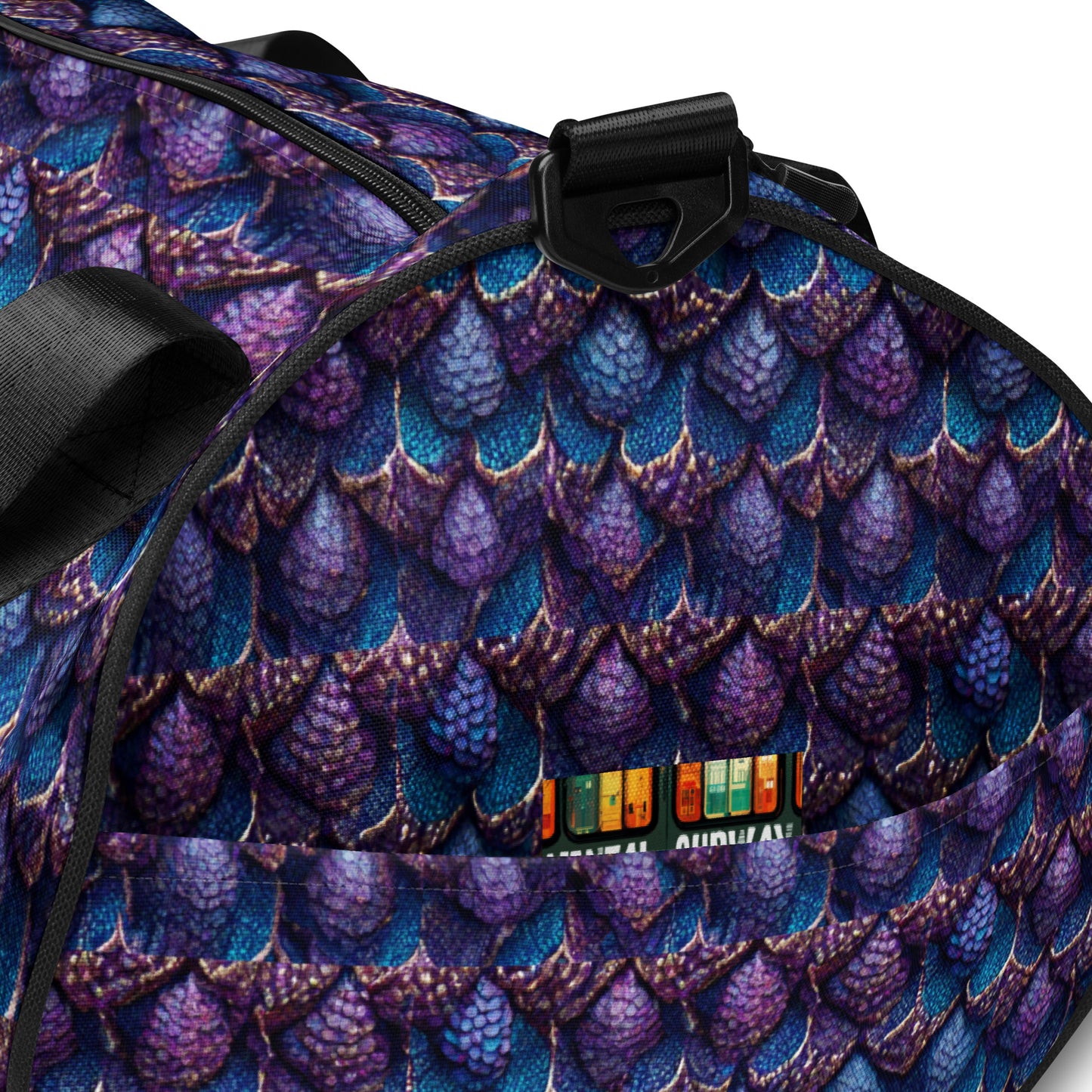 Luminosa, the Radiant Amethyst Drakon gym bag