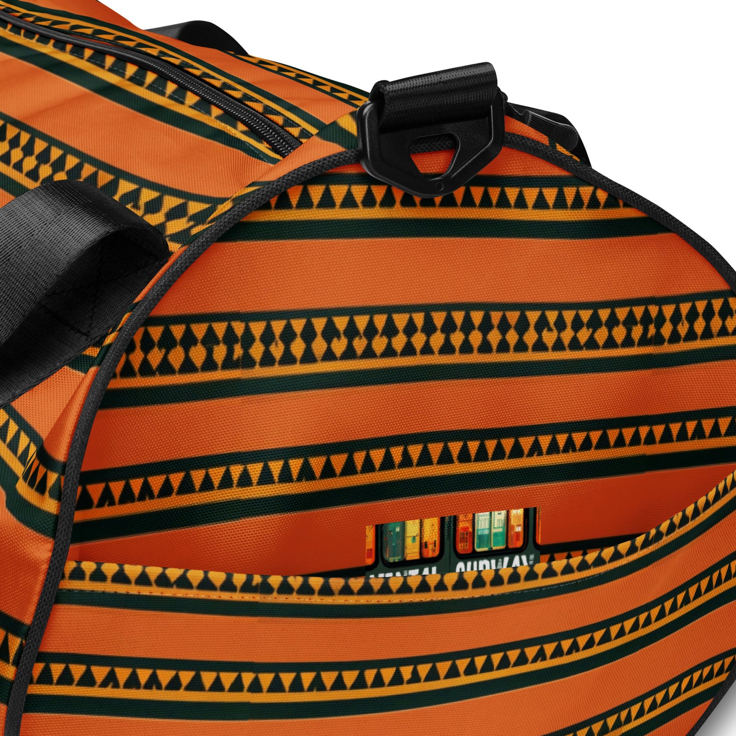 Timbuktu Tangerine Tapestry gym bag