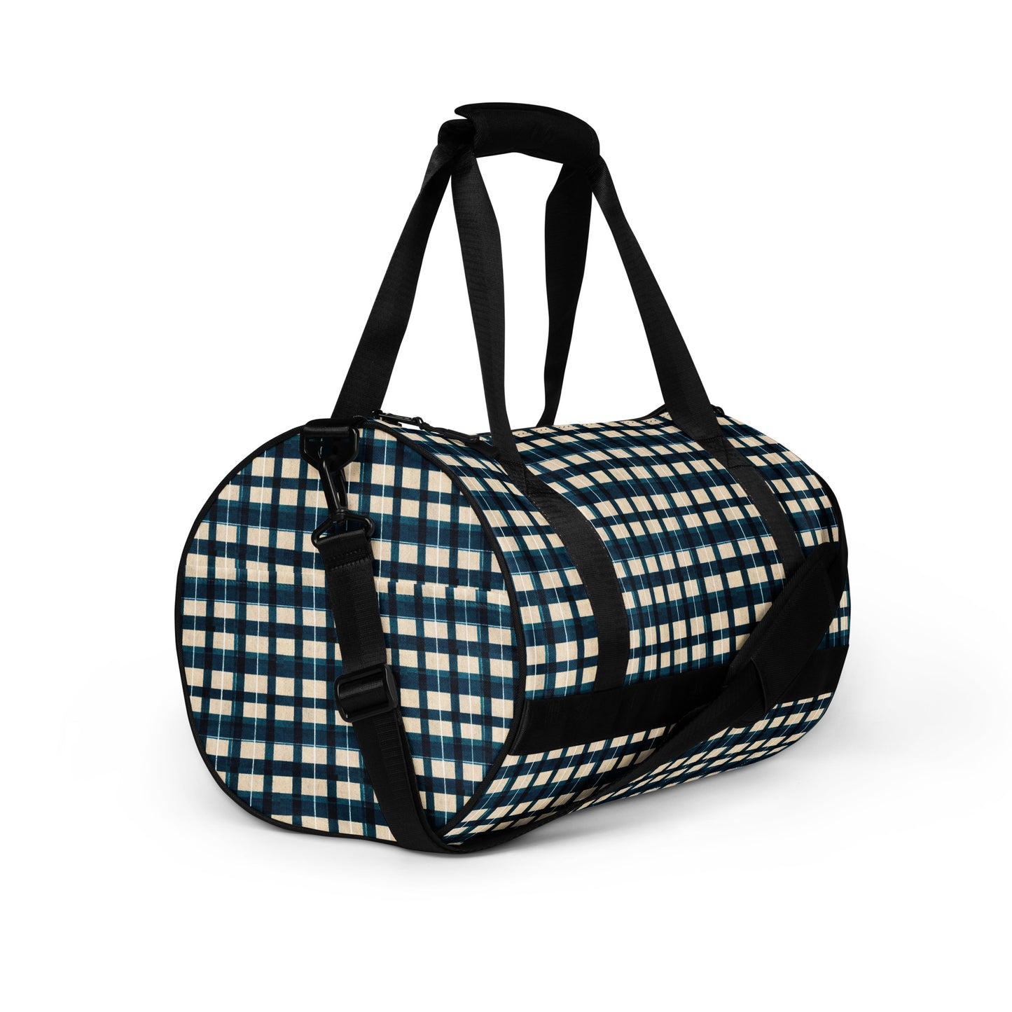 Frosty Glen Plaid gym bag