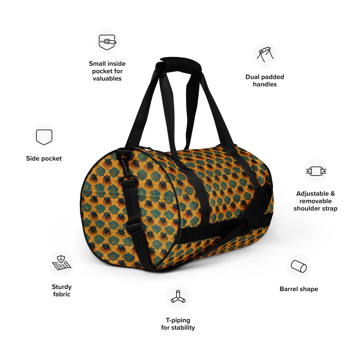 Honeycomb Whispers gym bag