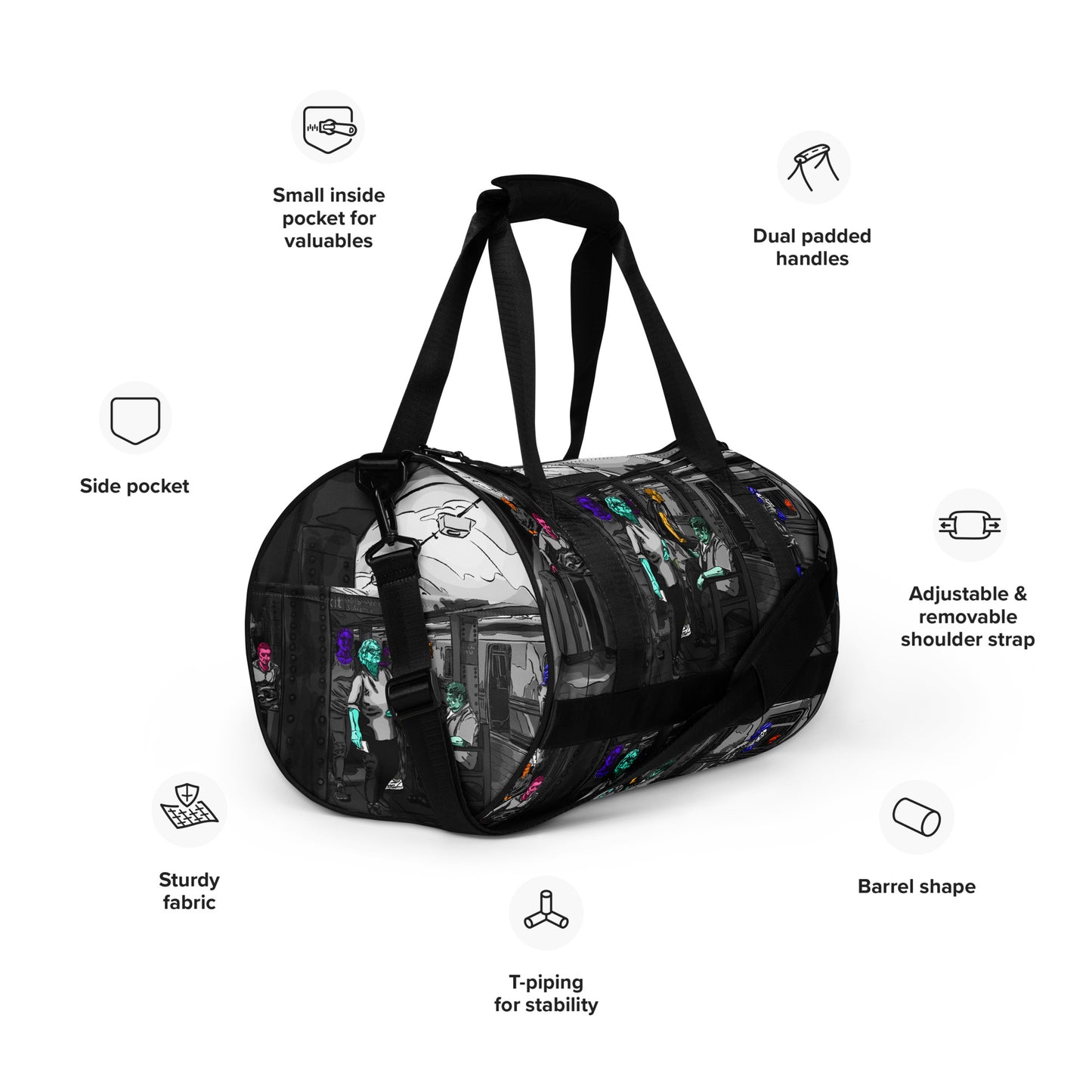 Lexington Station NYC Subway gym bag