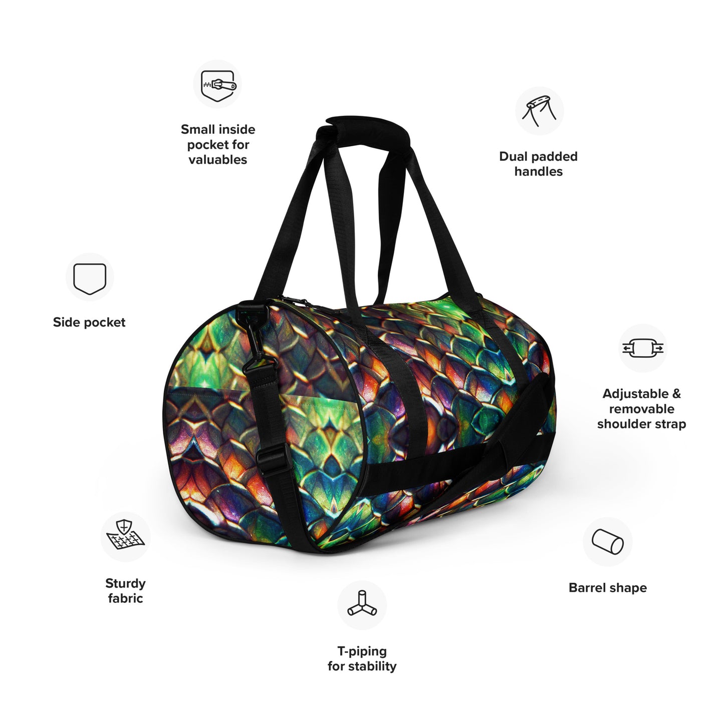 Margonithia, the Glittering Rainbow Sovereign gym bag