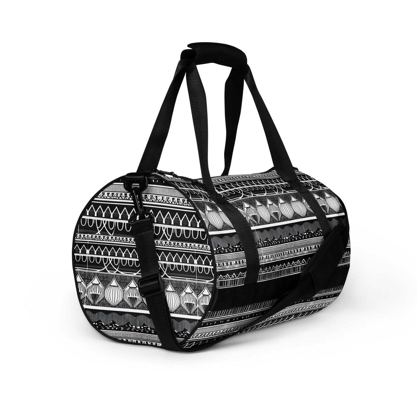 Monochrome Lanterns gym bag