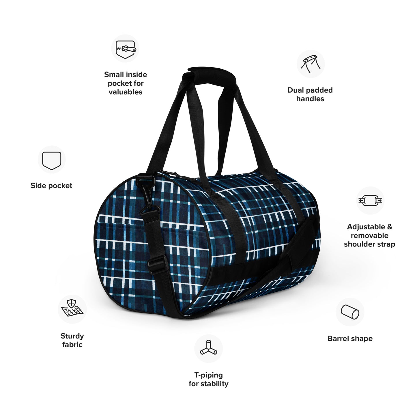 Royal Blue Scottish Heritage gym bag