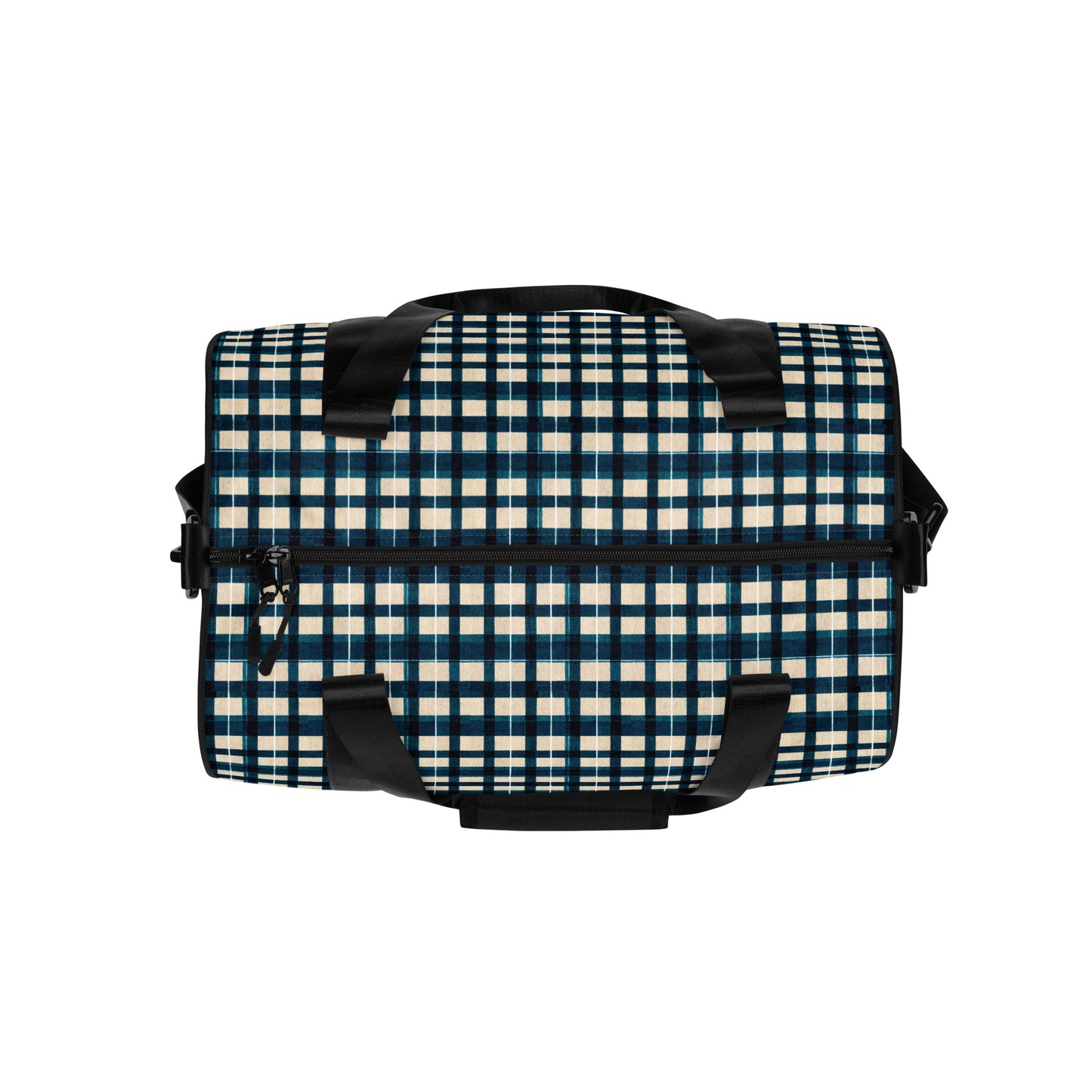 Frosty Glen Plaid gym bag