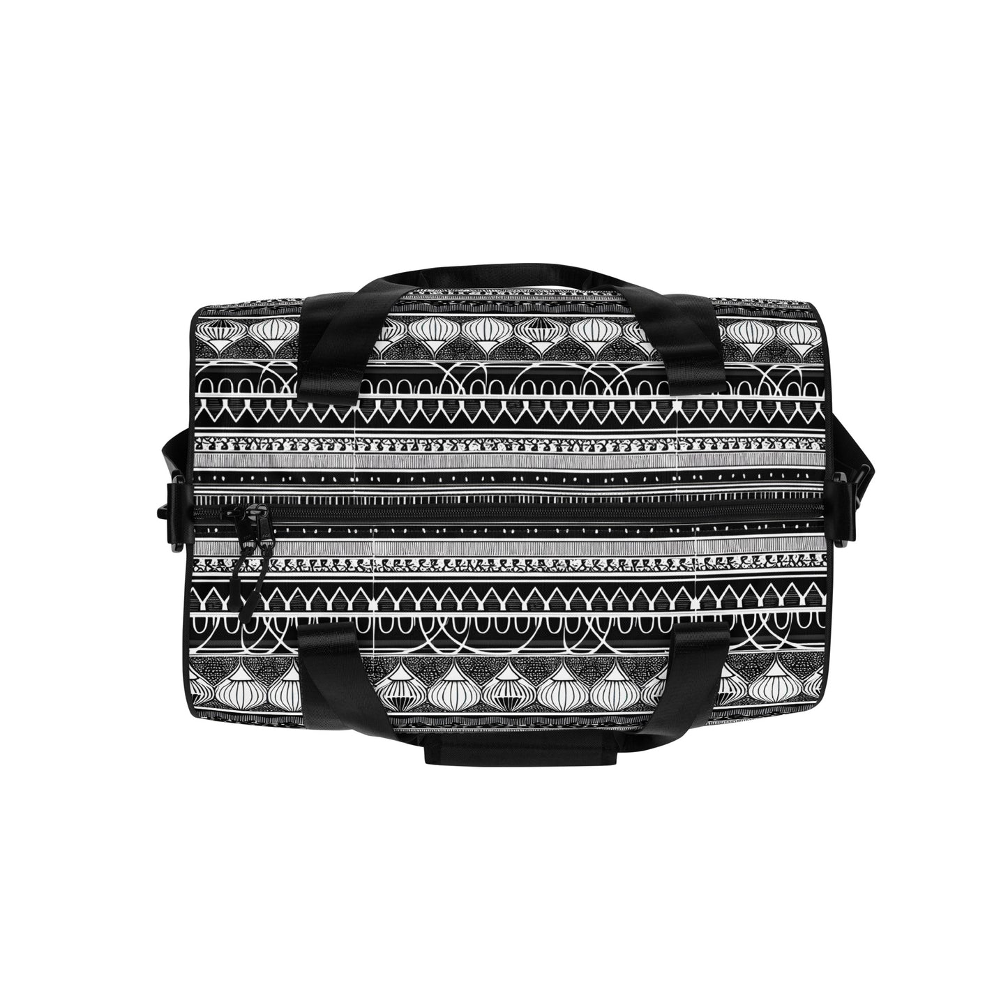 Monochrome Lanterns gym bag