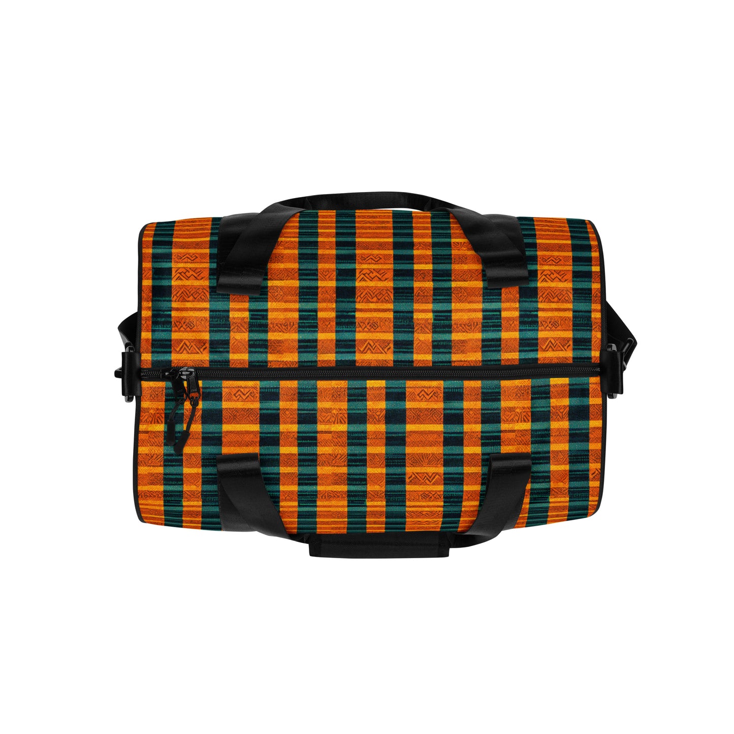 Teal & Tangerine Tapestry gym bag