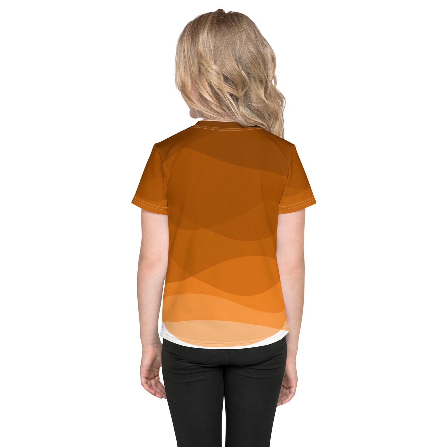 Pumpkin Spice Flow Kids crew neck t-shirt