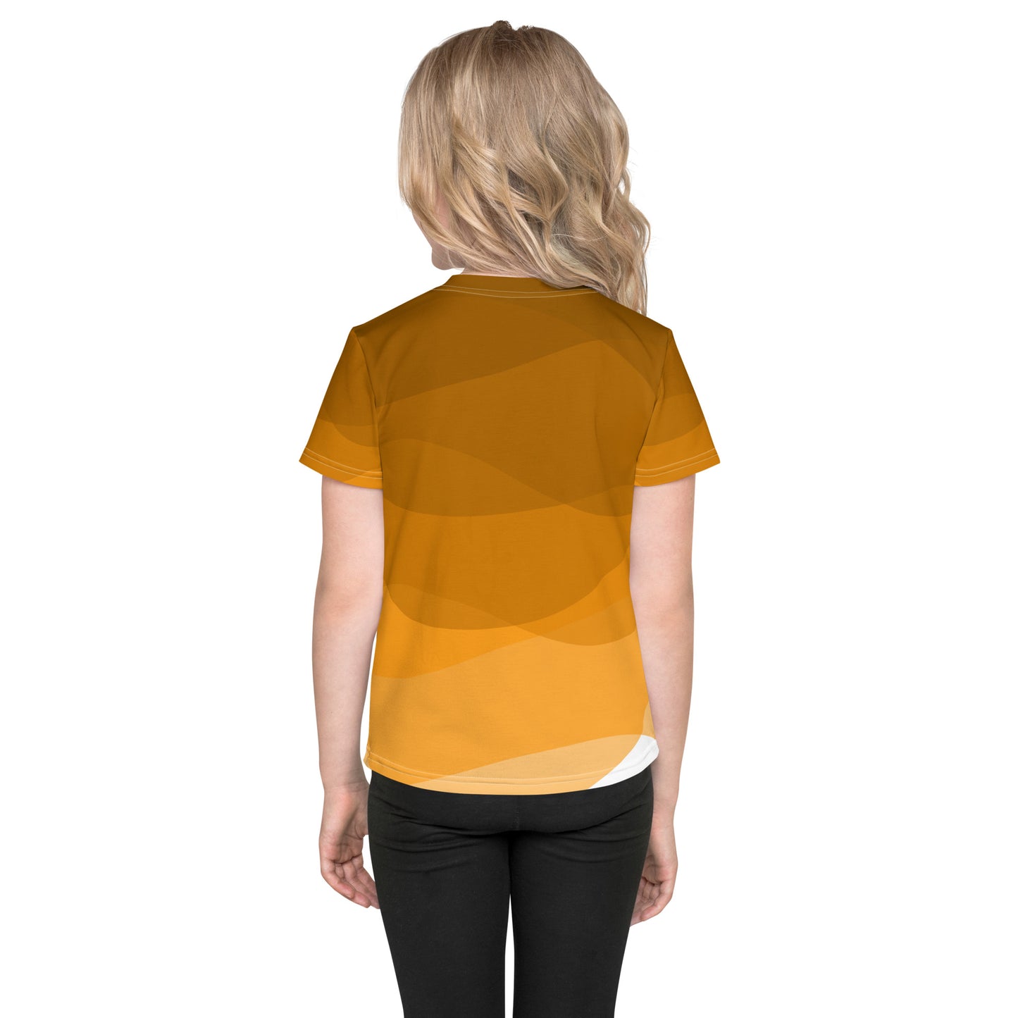 Tangerine Whirlpool Kids crew neck t-shirt