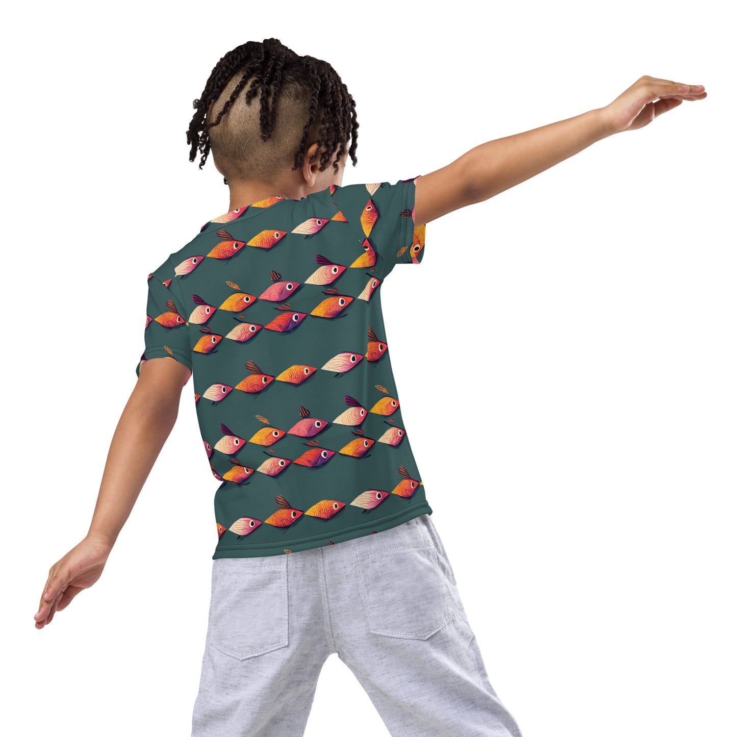 Brilliant Fish Brigade Kids crew neck t-shirt