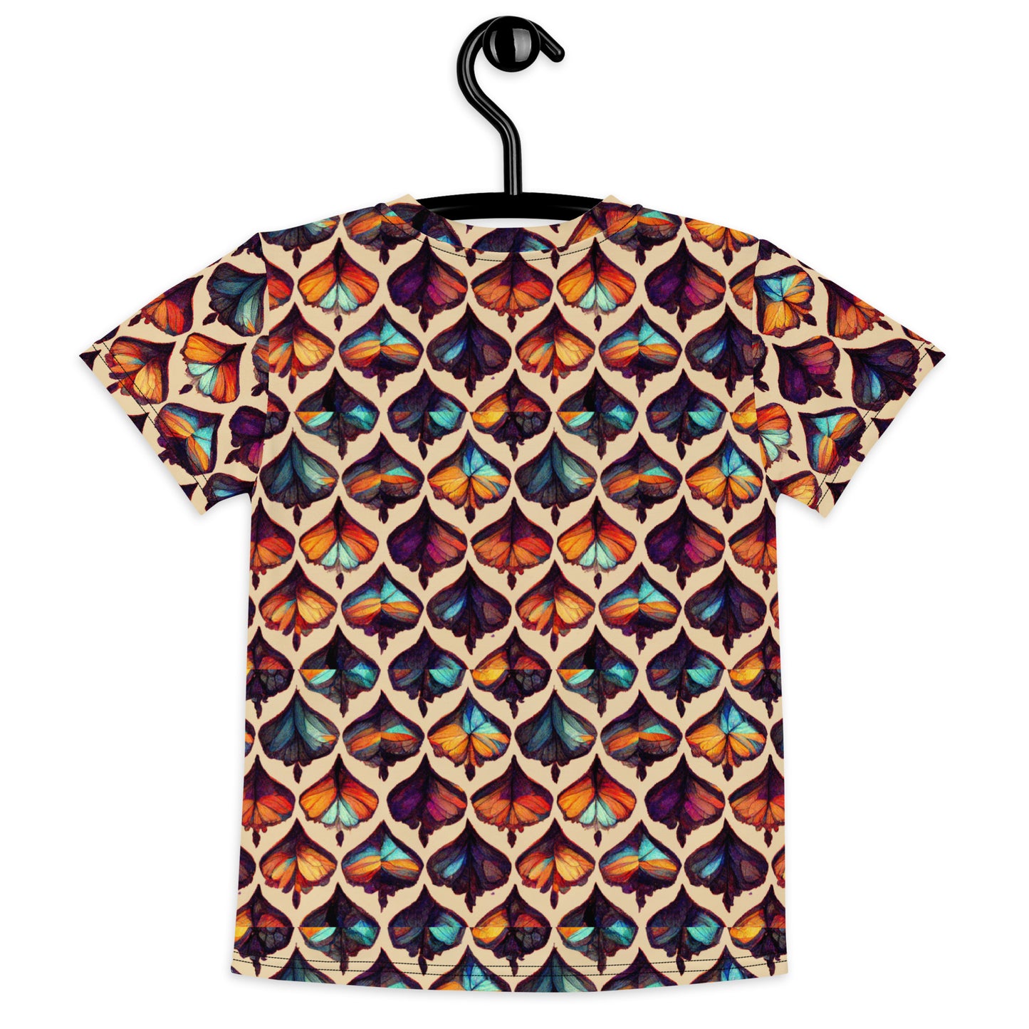 Butterfly Kaleidoscope Boy’s crew neck t-shirt