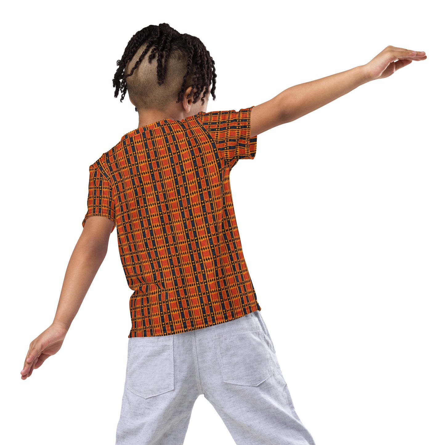 Maasai Stripe Mirage Boy’s crew neck t-shirt